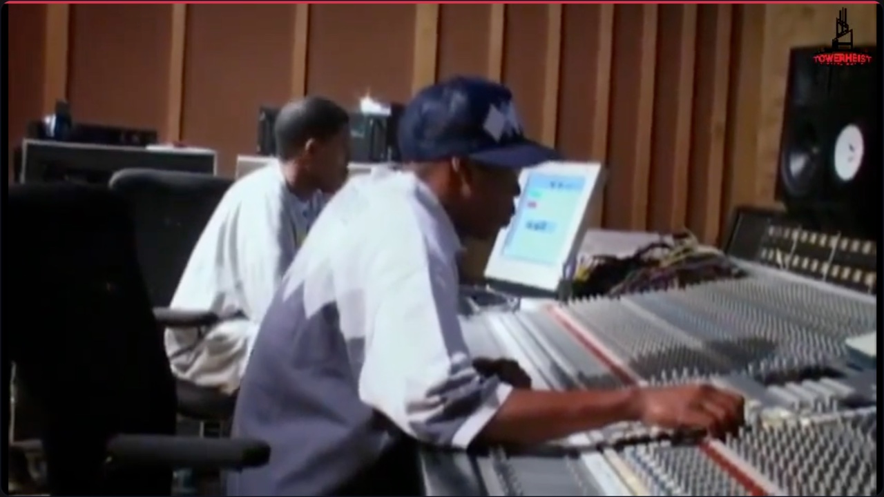 Jay-Z in the studio, from Fade to Black